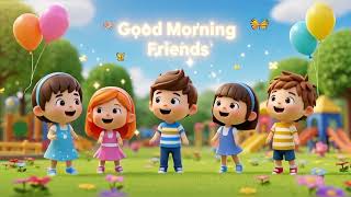 Good Morning Friend  Popular Nursery Rhyme For Kids  Sing Along With Kids