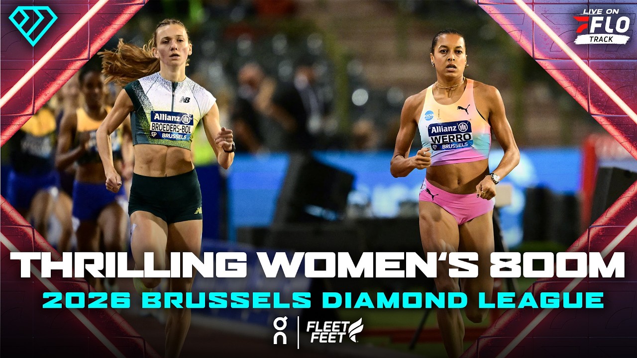 Women's 800m Goes Down To The Line | 2026 Brussels Diamond League