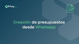 Creación de presupuestos