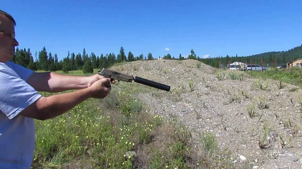 Sig P220 Elite with the AAC Ti-RANT suppressor