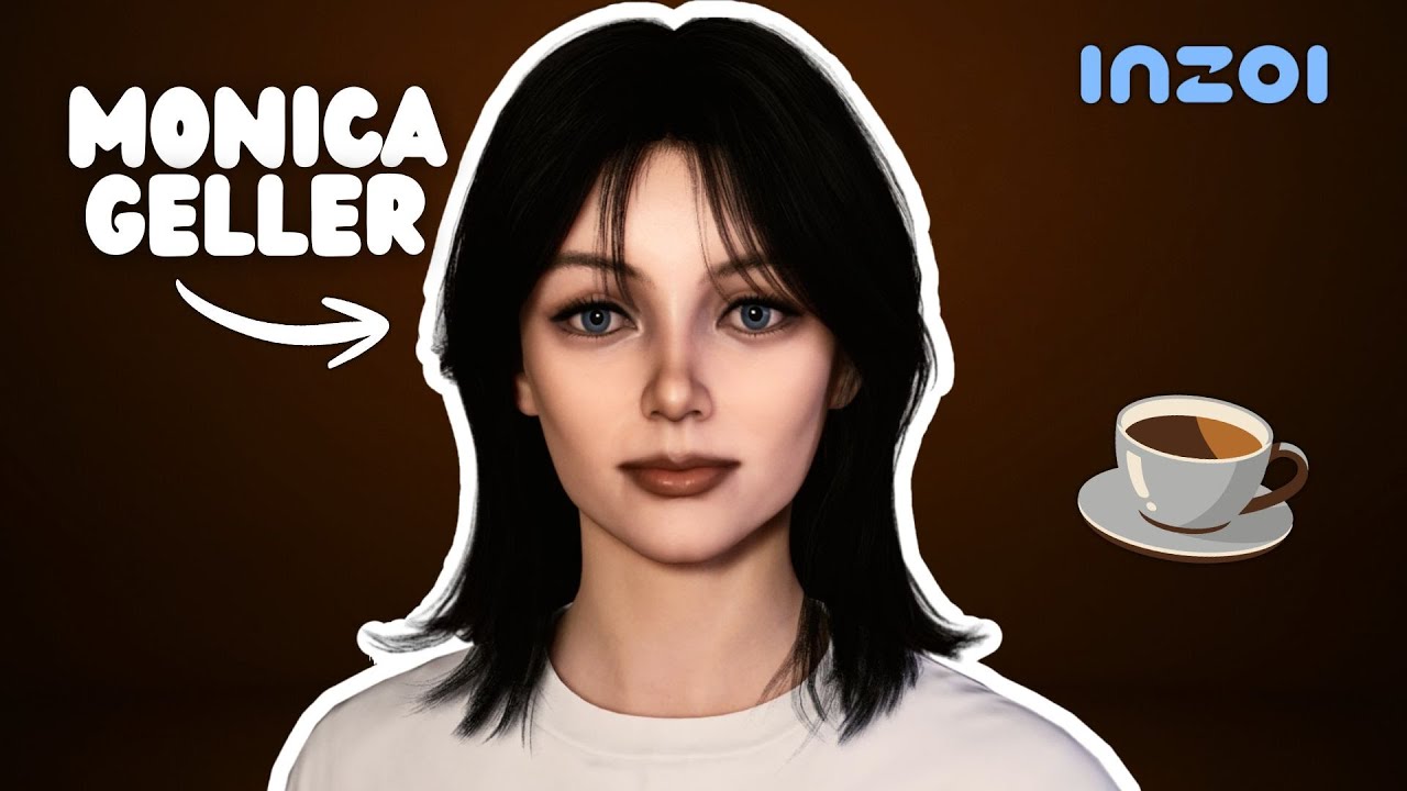 Воссоздание образа Моники Геллер в Inzoi | Уютное создание персонажа