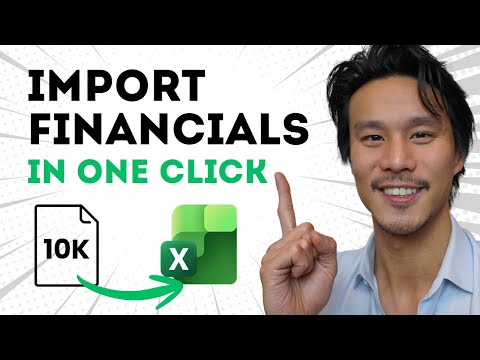 How to Import Company Financials into Your Excel Financial Model | Import SEC Filings thumbnail