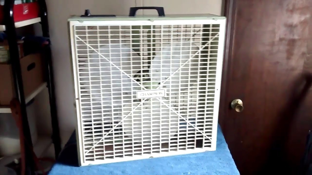 Vintage Champion box fan YouTube