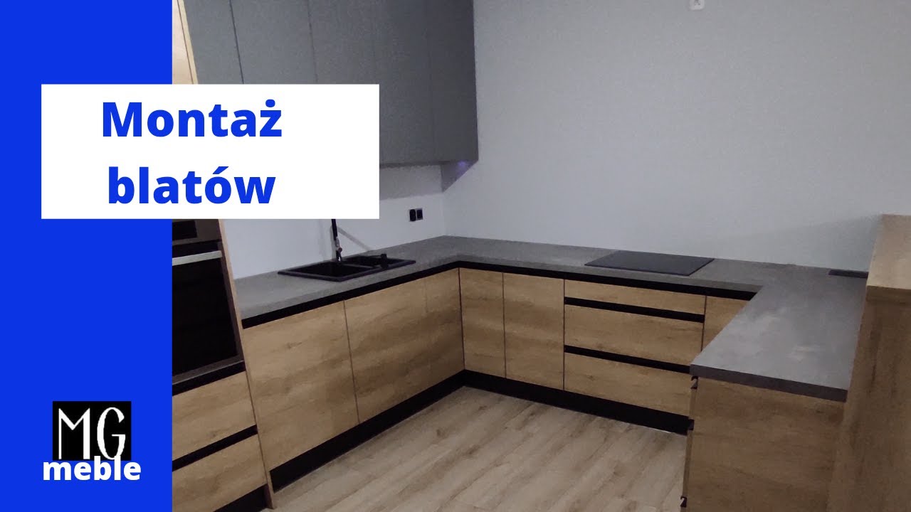 Montaż blatów kuchennych na zamek!
