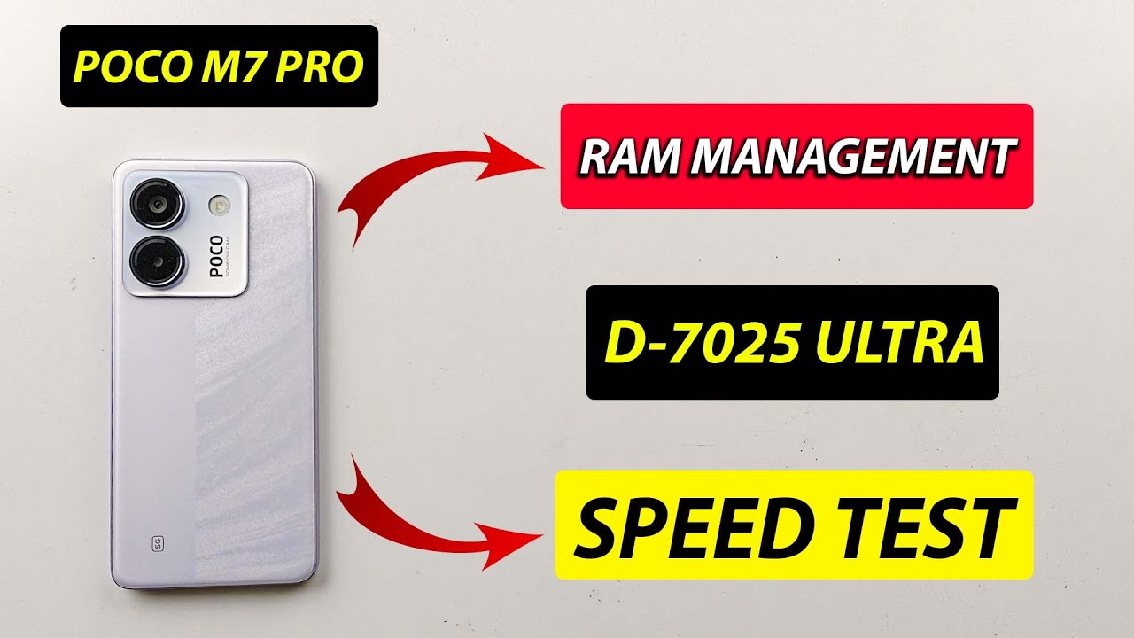 🔥 POCO M7 PRO - Speed Test & RAM Management Test
