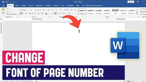 Hoe u het lettertype van het paginanummer in Word kunt wijzigen