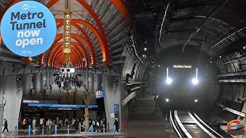 Riding the First Northbound Service Though the Metro Tunnel | Melbourne