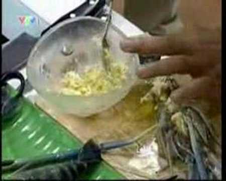 Tôm càng xanh nướng sốt bò tỏi