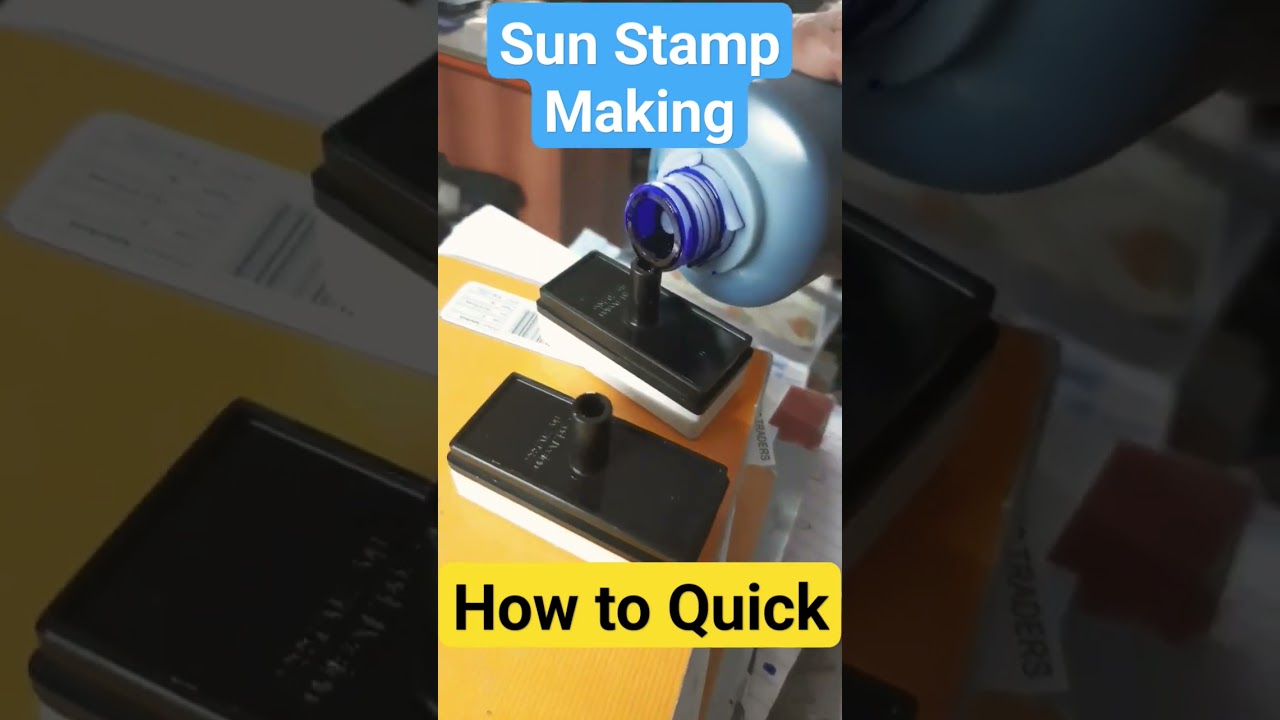 How to make Sun Pre ink Stamp Quick | Sun Stamper ink Refill 