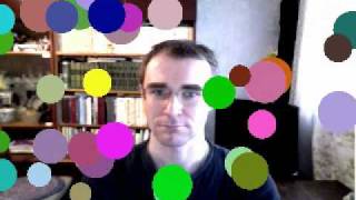Particles moved by hands
