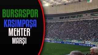 Bursaspor - Kasımpaşa l Bursaspor Taraftarı Mehter Marşına Kalkıyor.