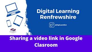Sharing a link from your Google Drive to Google Classroom