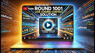 Codeforces Round 1001( Div. 1 + Div. 2 ) live solution | Live Stream | all solution | #codeforces