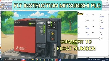 GX Works2 : FLT (Float) instruction mitsubishi PLC with Simulation