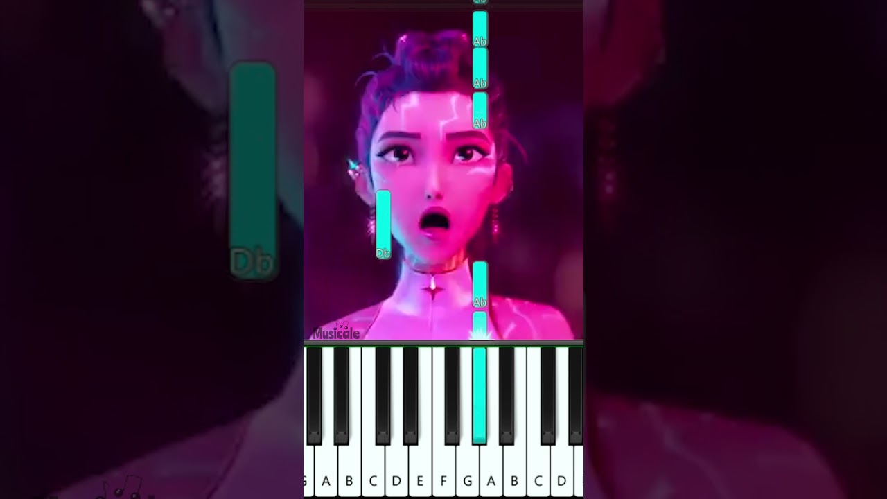 HUNTRIX - What It Sounds Like - KPop Demon Hunters - PIANO TUTORIAL