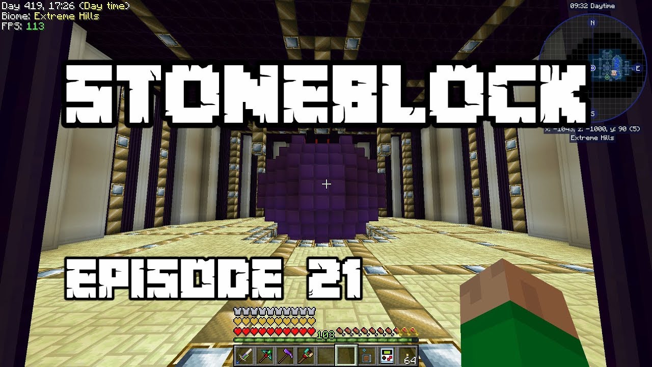Minecraft Stoneblock #21 - Power Ball! - YouTube