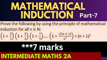 Mathematical induction -7// 7 marks problems//intermediate maths 1(a) ipe