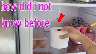 Put a Roll of Toilet paper in your Fridge and you will be surprised what happens
