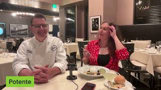 Foodies and Friends Potente Katie Stone and Exec Chef Danny Trace