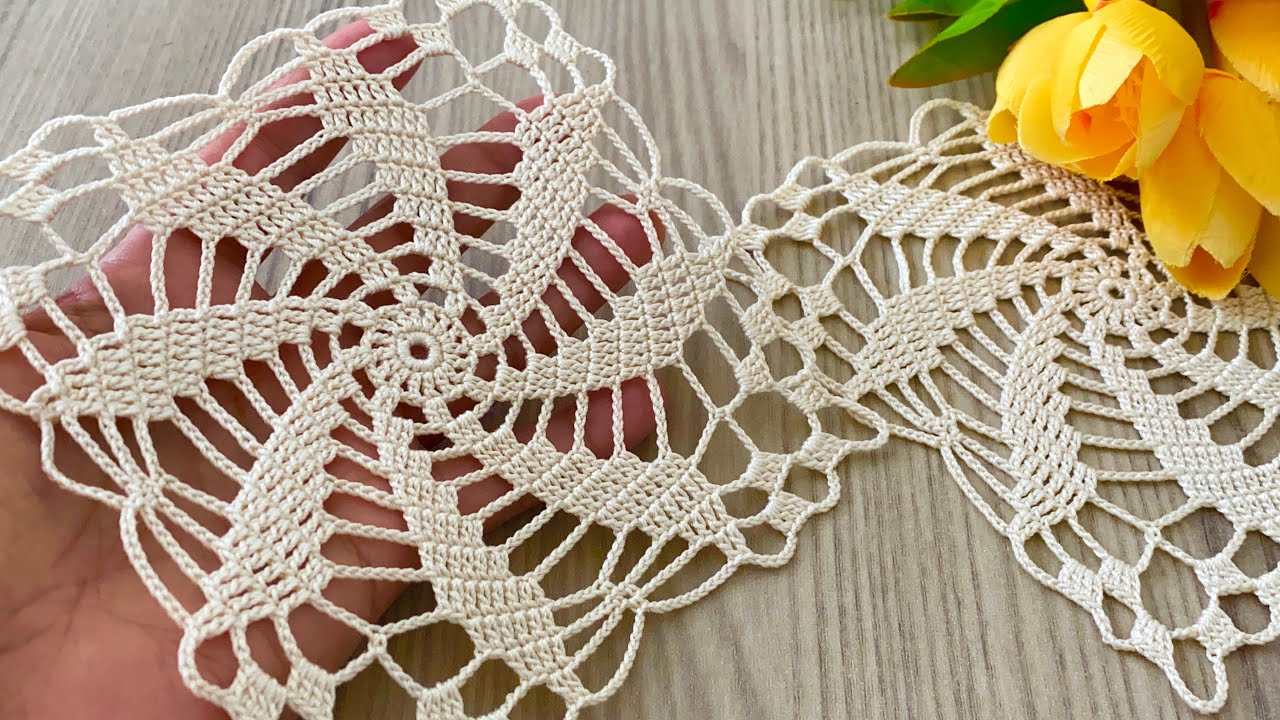 This Crochet Wheel Pattern is Easy and Showy❗️Square Motif Tutorial Video