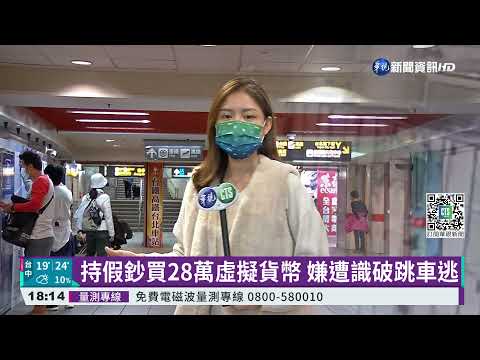 持假鈔買28萬虛擬貨幣 嫌遭識破跳車逃｜華視新聞 20211109