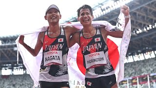 【スライドショー】男子マラソン、堀越（視覚障害T12）と永田（上肢障害T46）が銅
