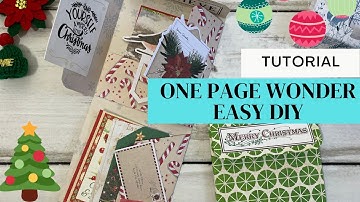EASY Flip Book - One Page Wonder - Tutorial - Ephemera Holder - Snail Mail Idea - DIY