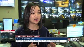 NDOT monitoring road conditions during Las Vegas winter storm from inside command center