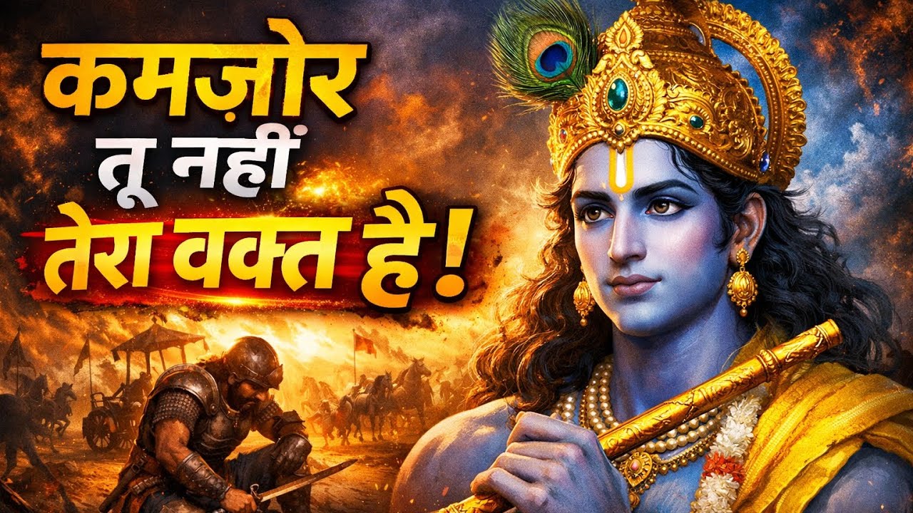 कमजोर तू नहीं तेरा वक्त है |Krishna motivational 🙏🏻🙏🏻🙏🏻🙏🏻