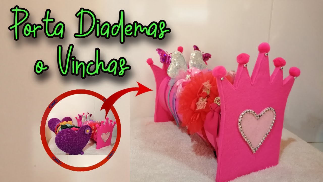 DIY como hacer organizador de diademas / DIY headband holder