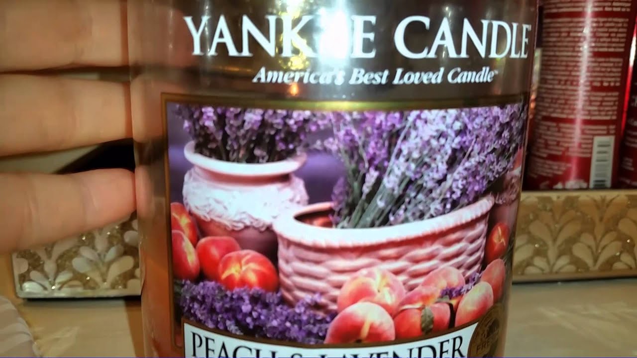 Yankee Candle Review, Peach & Lavender
