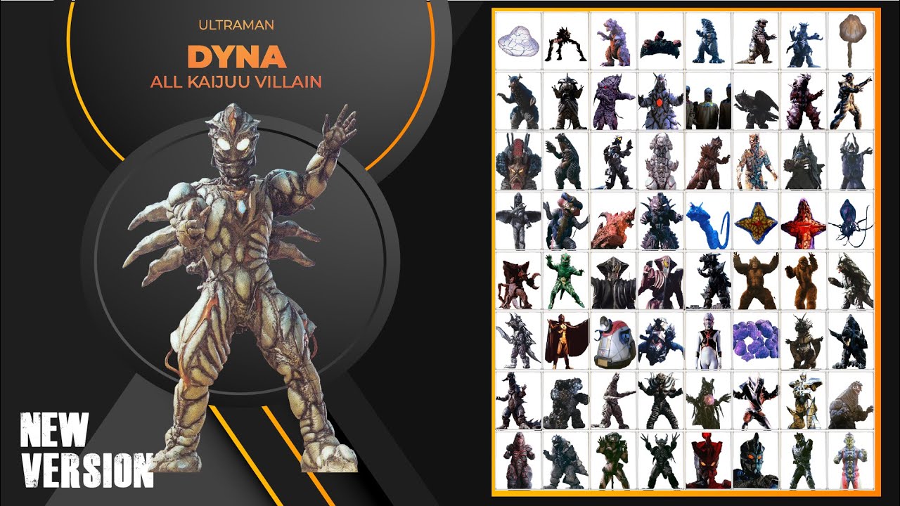 Ultraman Dyna All Kaijuu Monster