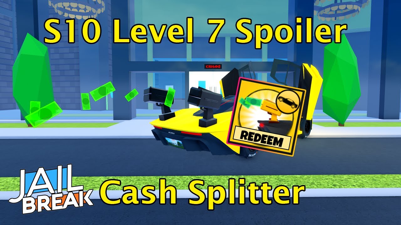 Unlocking Season 10 Level 7 Cash Splitter Spoiler in Roblox Jailbreak!