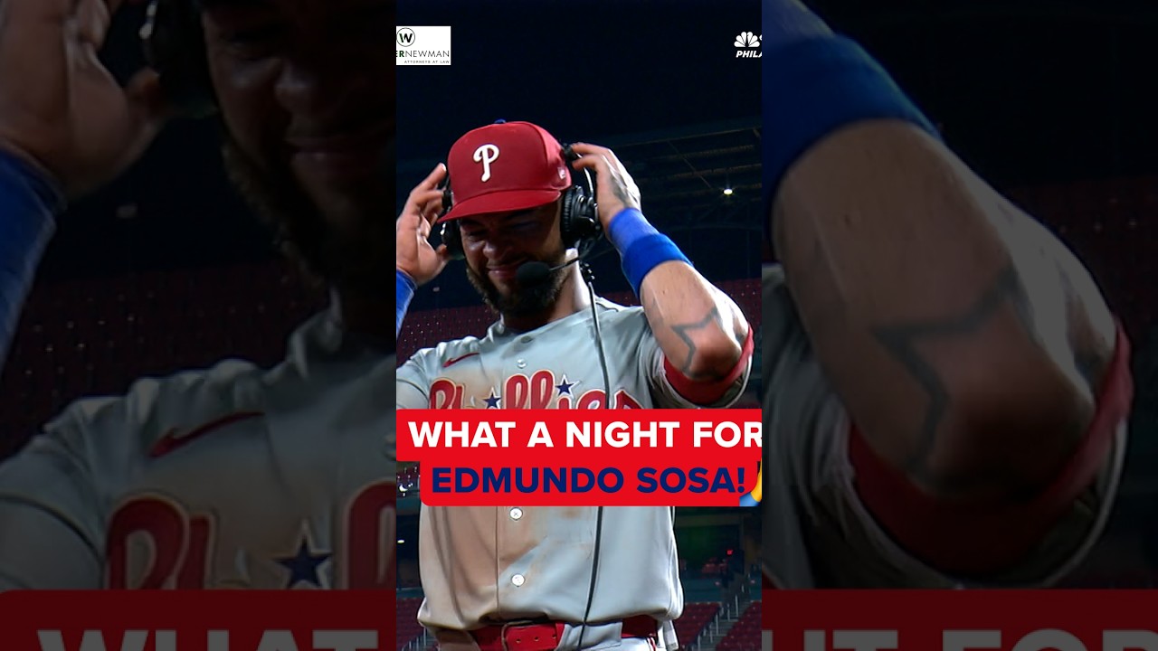What a night for Edmundo Sosa 💥