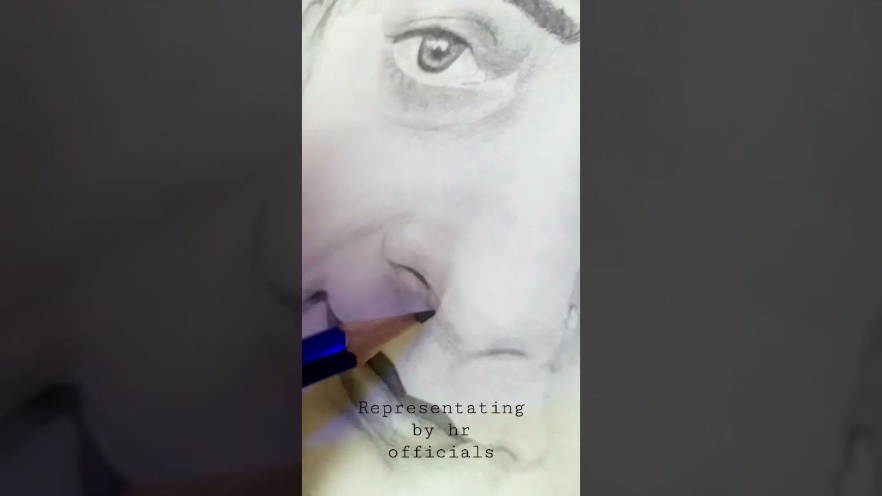 drawing of famous author  