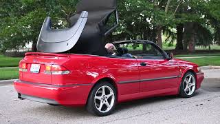 2001 Saab 9-3 Viggen Soft Top Opening