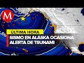 Sismo de magnitud 7.4 sacude península de Alaska; hay alerta de tsunami