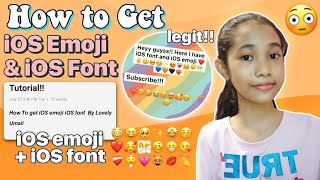 iOS Emoji & iOS Font! HOW TO GET IOS EMOJI & IOS FONT AT THE SAME TIME! |Lovely Umali screenshot 2