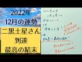【占い】2022年12月の二黒土星さんの運勢は?【到達 最高の結末】