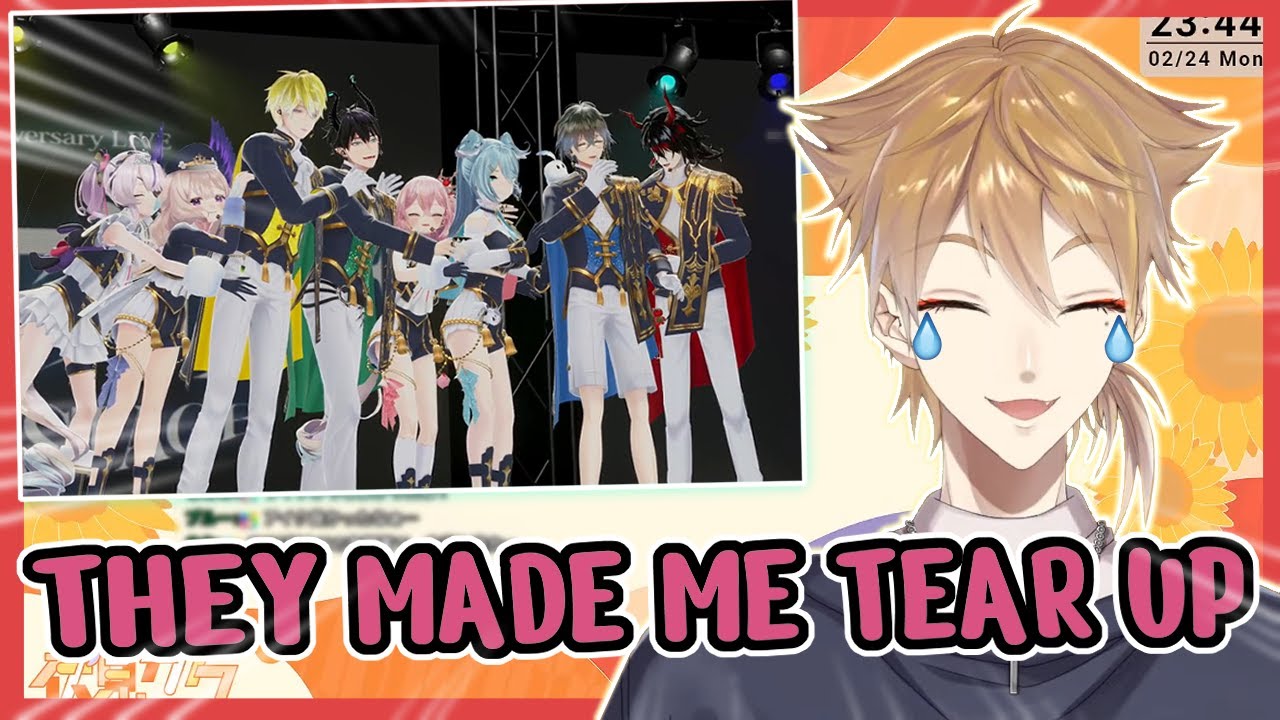 Fushimi Gaku's reaction to Niji EN livers FIRST live concert [Eng Sub]