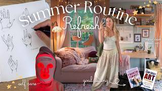 Summer Routine Reset 🌿 | New Planner Setup, Art Studio Refresh & Setting Goals