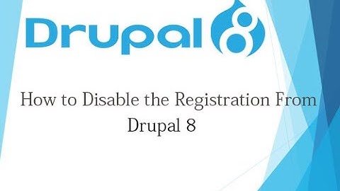 Drupal 8 Tutorial for Beginner Lesson-37: How to Disable the Registration Form in Drupal 8 - Hindi