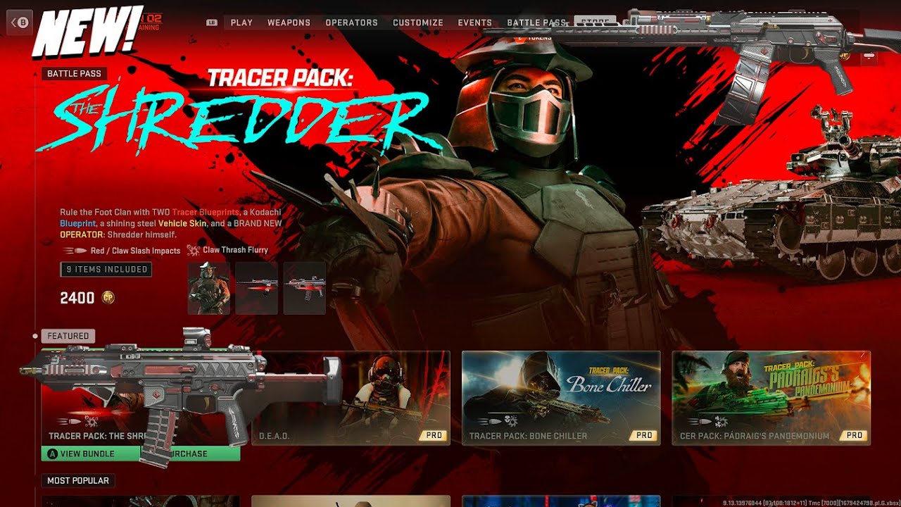 MWII-NEW SHREDDER TRACER BUNDLE