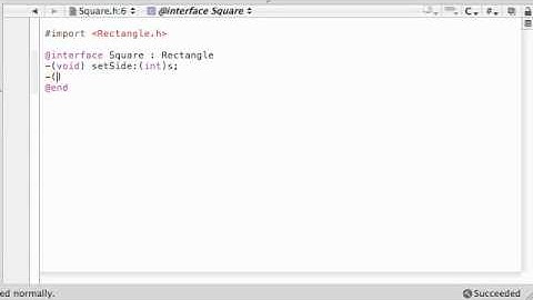 Objective C Programming Tutorial - 32 - OMG, a Square Class?!
