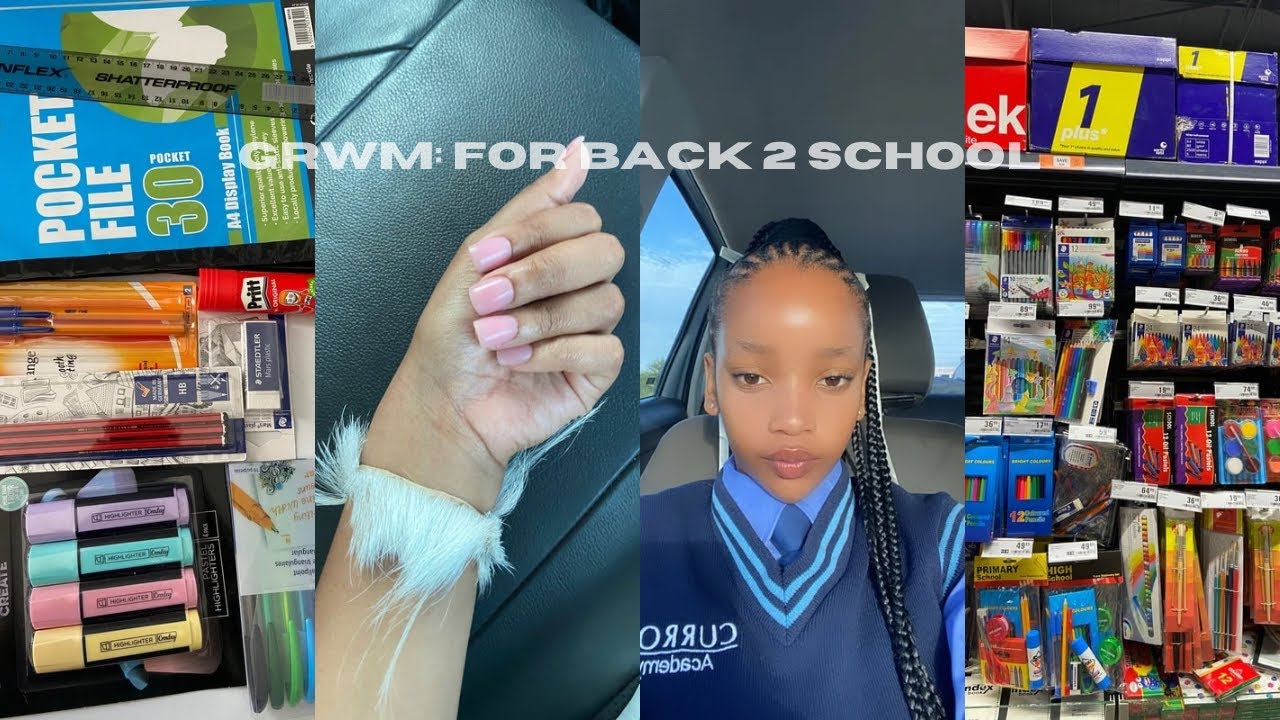 GRWM : for back to school [ shopping,stationery,haul,hair ]