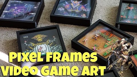 Pixel Frames Video Game Art