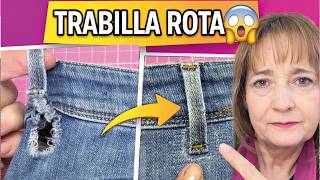 Cómo arreglar la trabilla rota de un vaquero (FÁCIL y resistente)