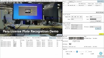 Peru License Plate Recognition Demo LPR Camera Ticketless Parking Management Cashless Smart Parking