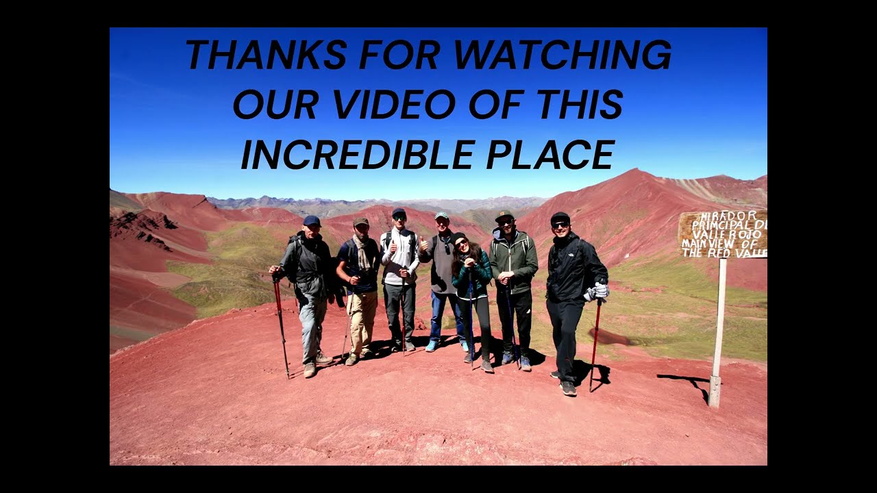 RAINBOW MOUNTAIN PERU...TREK TO 5100 METRES THEN DOWN THROUGH RED VALLEY
