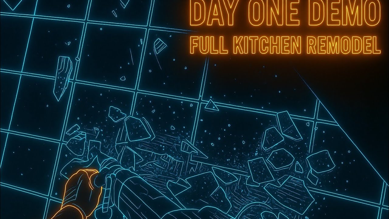 FULL KITCHEN REMODEL SERIES | Day 1: Tile Demo & Floor Prep - YouTube